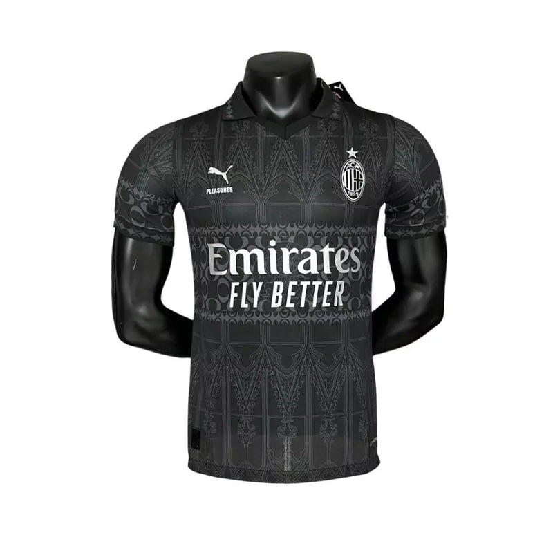 Ac Milan Black 24/25 Men's Player Shirt - Black
